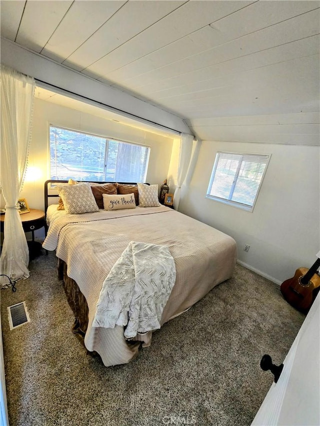 628 Rose Ln, Twin Peaks, CA 92391 - carpeted bedroom featuring multiple windows and visible vents