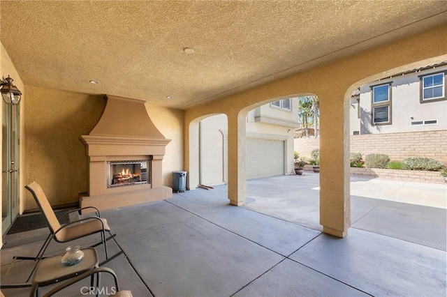 3274 Rural Ln, Corona, CA 92882 - view of patio / terrace featuring a fireplace and fence