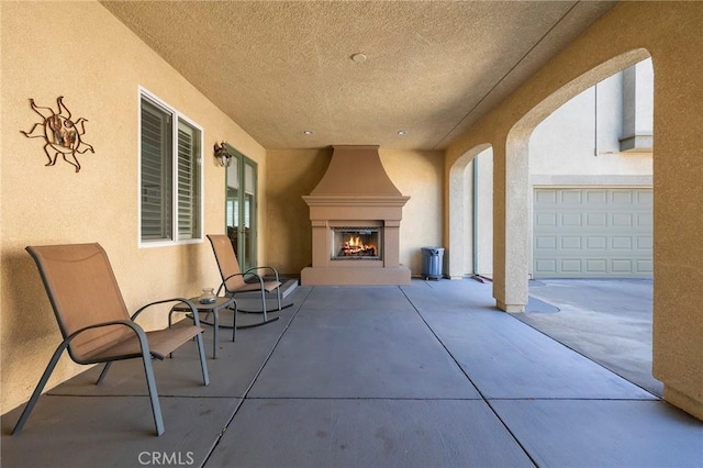 3274 Rural Ln, Corona, CA 92882 - view of patio with a fireplace