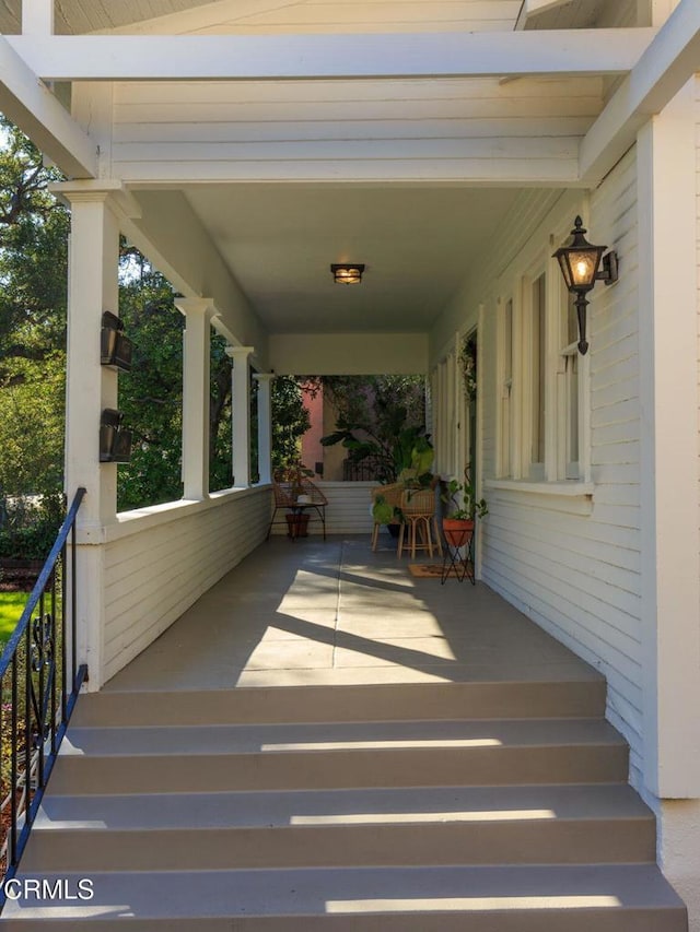 1755 Morada Pl, Altadena, CA 91001 - wooden deck with covered porch