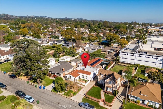 drone / aerial view featuring a residential view