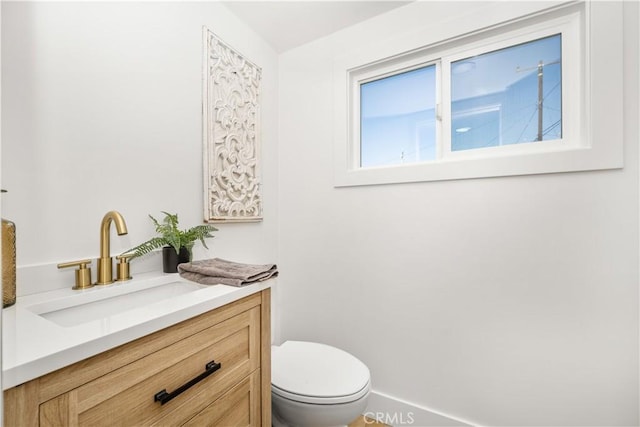 3748 Marber Ave, Long Beach, CA 90808 - half bathroom featuring toilet and vanity