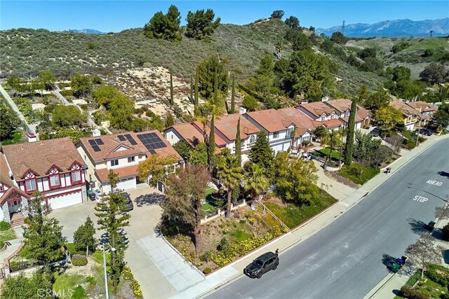 1135 Summitridge Dr, Diamond Bar, CA 91765 - aerial view with a residential view and a mountain view