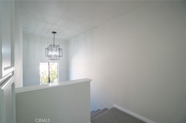 4706 W 168th St, Lawndale, CA 90260 - staircase with a chandelier and baseboards