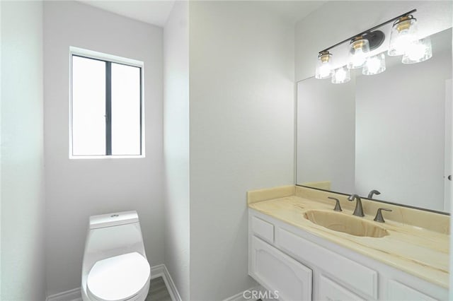 4706 W 168th St, Lawndale, CA 90260 - half bath featuring vanity and toilet