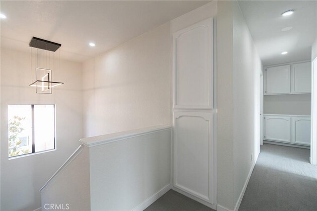4706 W 168th St, Lawndale, CA 90260 - hall featuring an upstairs landing, recessed lighting, and carpet