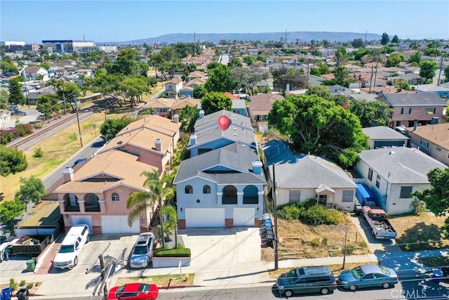 4706 W 168th St, Lawndale, CA 90260 - aerial view of residential area with a mountainous background