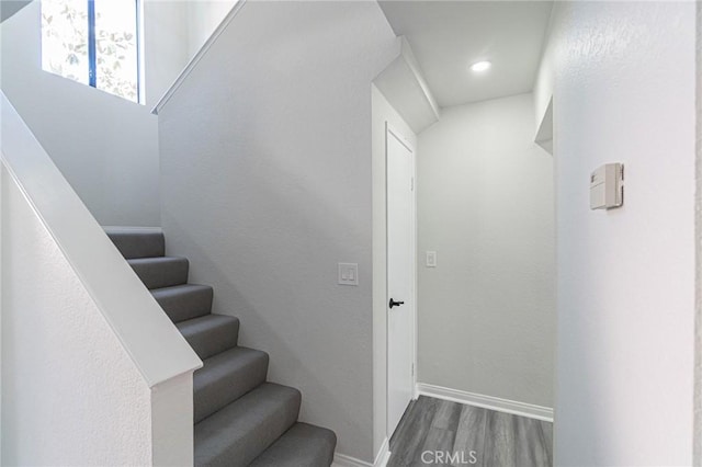 4706 W 168th St, Lawndale, CA 90260 - staircase with wood finished floors and recessed lighting