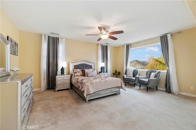 16720 S Peak Ct, Riverside, CA 92503 - bedroom with light colored carpet and ceiling fan
