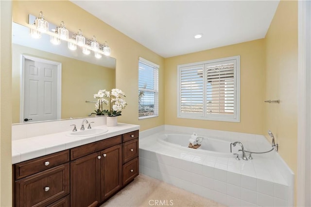 16720 S Peak Ct, Riverside, CA 92503 - bathroom featuring vanity and a garden tub