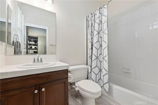 16720 S Peak Ct, Riverside, CA 92503 - full bathroom with vanity and shower / bath combo with shower curtain