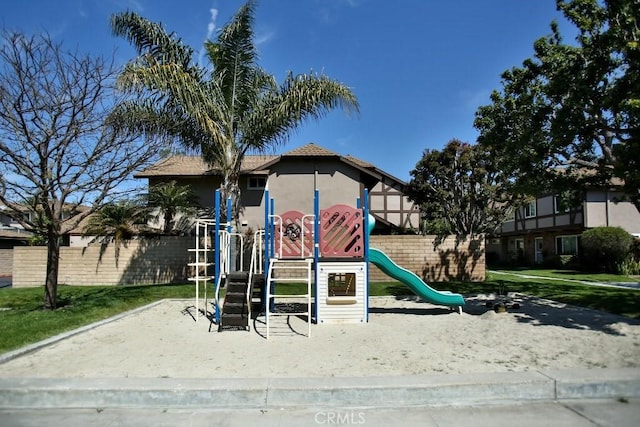 community playground featuring fence