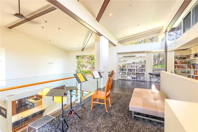 712 Orange Grove Ter, South Pasadena, CA 91030 - lobby with beamed ceiling