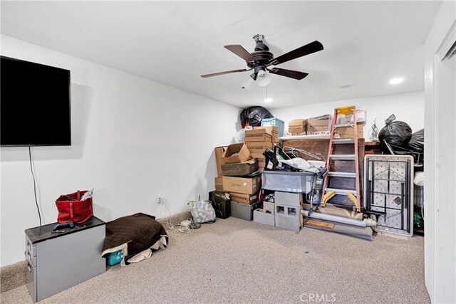 929 E Elizabeth St, Barstow, CA 92311 - storage with a ceiling fan