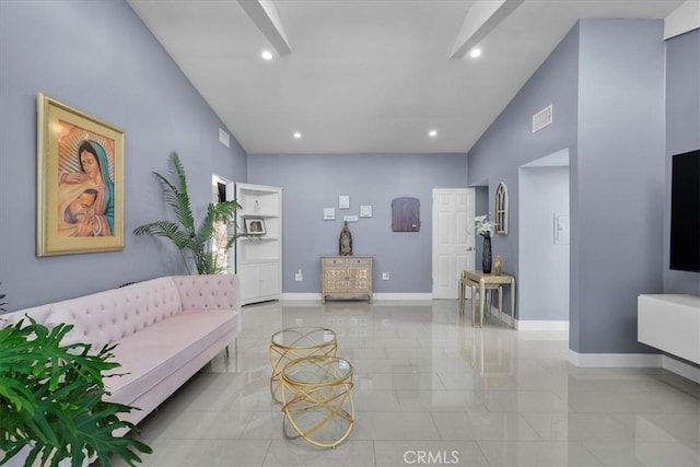 10 Stagecoach Rd, Bell Canyon, CA 91307 - living area featuring baseboards, visible vents, and recessed lighting