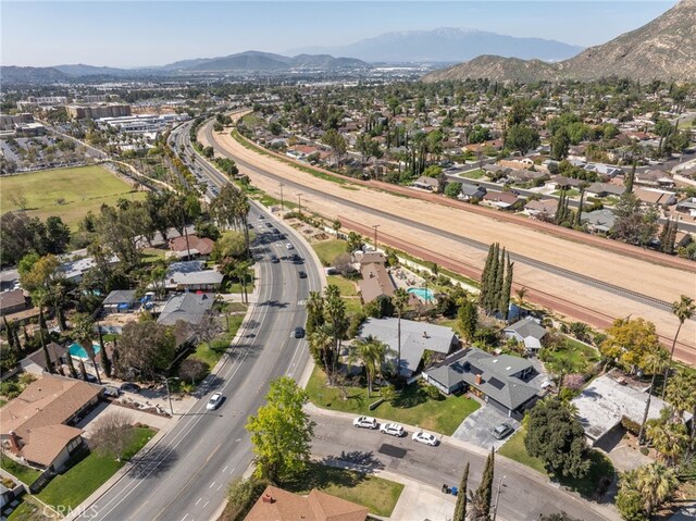 3540 Watkins Dr, Riverside, CA 92507 - bird's eye view featuring a residential view and a mountain view