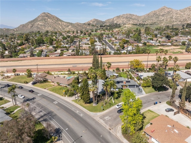 3540 Watkins Dr, Riverside, CA 92507 - birds eye view of property with a residential view and a mountain view