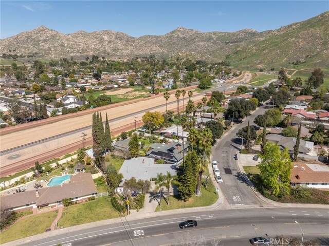 3540 Watkins Dr, Riverside, CA 92507 - birds eye view of property with a residential view and a mountain view
