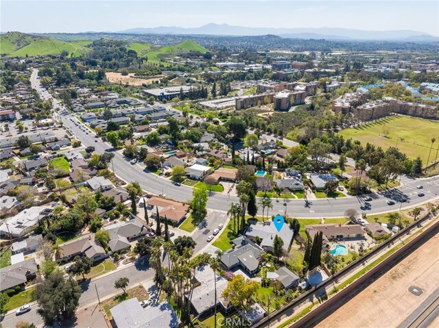 3540 Watkins Dr, Riverside, CA 92507 - birds eye view of property featuring a mountain view