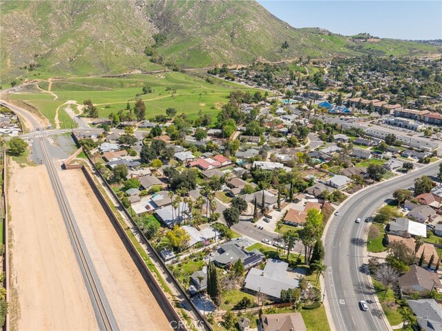 3540 Watkins Dr, Riverside, CA 92507 - drone / aerial view with a mountain view and a residential view