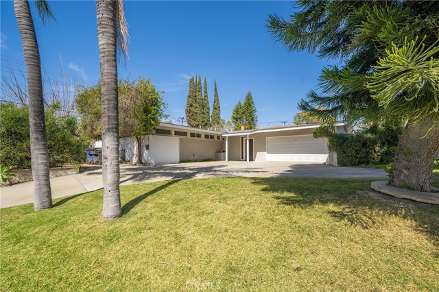 3540 Watkins Dr, Riverside, CA 92507 - single story home with stucco siding, an attached garage, concrete driveway, and a front yard