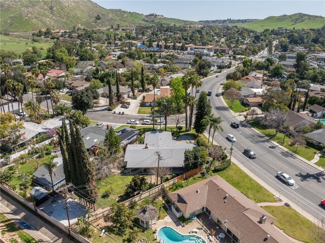 3540 Watkins Dr, Riverside, CA 92507 - drone / aerial view with a mountain view and a residential view
