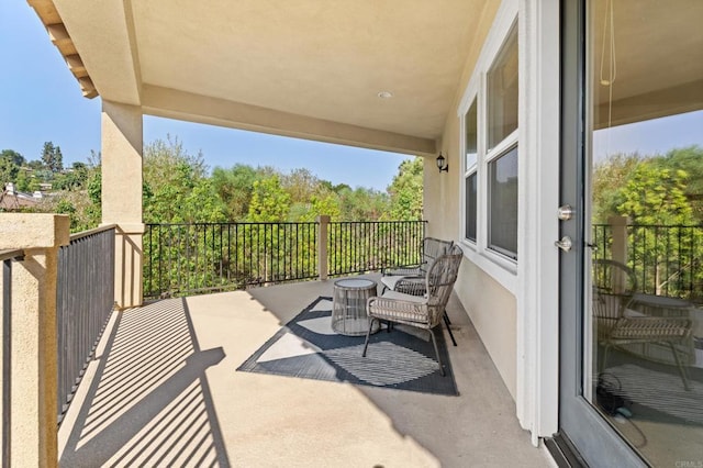 view of balcony