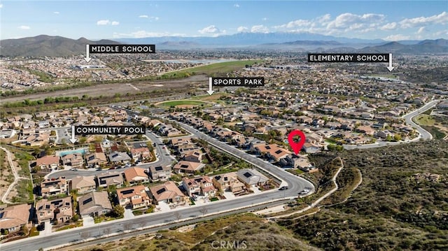 30688 Lone Pine Dr, Menifee, CA 92584 - view of property location with mountains and nearby suburban area