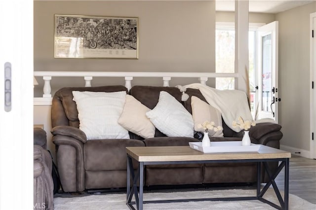 6151 Tyndall Dr, Huntington Beach, CA 92647 - living room featuring wood finished floors and baseboards