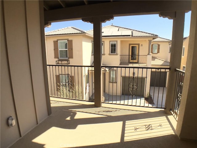 view of balcony