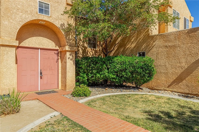 36849 James Pl, Palmdale, CA 93550 - entrance to property with stucco siding