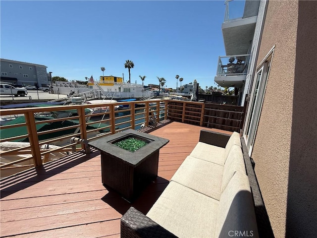 16745 Bayview Dr Unit B, Sunset Beach, CA 90742 - view of wooden terrace