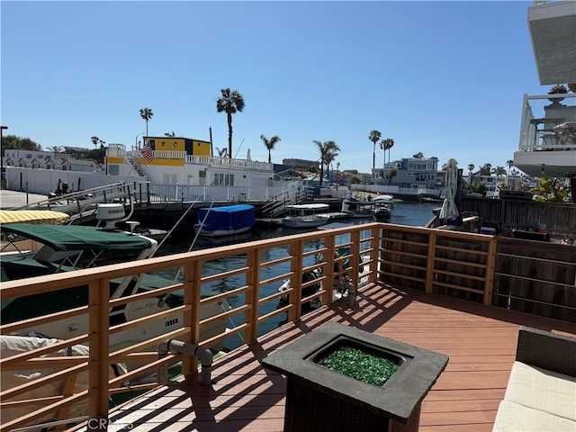 16745 Bayview Dr Unit B, Sunset Beach, CA 90742 - deck with a water view