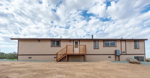 27062 Rd 400, Madera, CA 93636 - rear view of property featuring crawl space and central AC