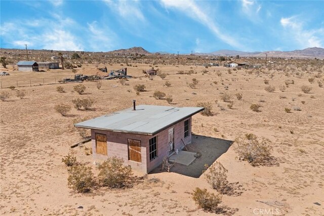 view of mountain feature with a rural view and a desert view