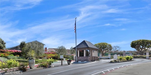 33571 Binnacle Dr, Dana Point, CA 92629 - view of asphalt street with curbs and a gated entry