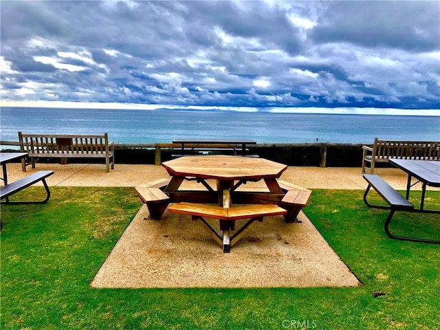 33571 Binnacle Dr, Dana Point, CA 92629 - view of property's community with a water view and a lawn