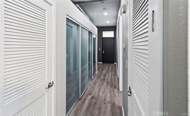 133 The Promenade N Unit 317, Long Beach, CA 90802 - hall with wood finished floors and recessed lighting