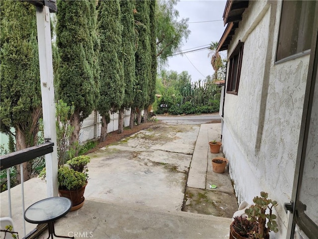 view of patio / terrace with fence