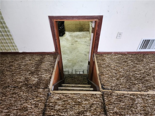 interior space featuring visible vents