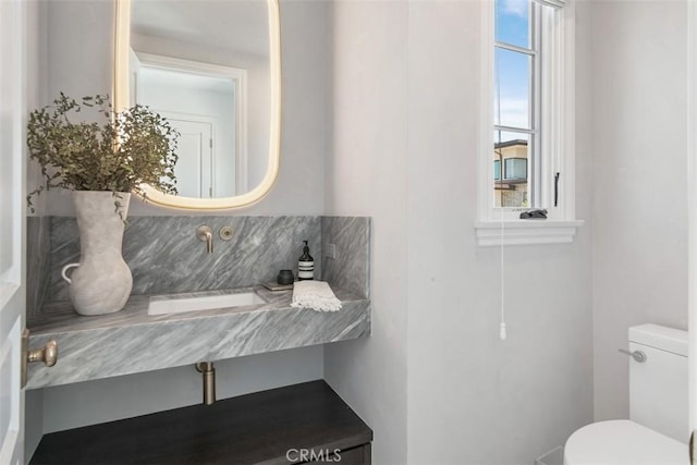 half bath with toilet
