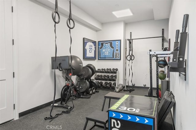 view of exercise room