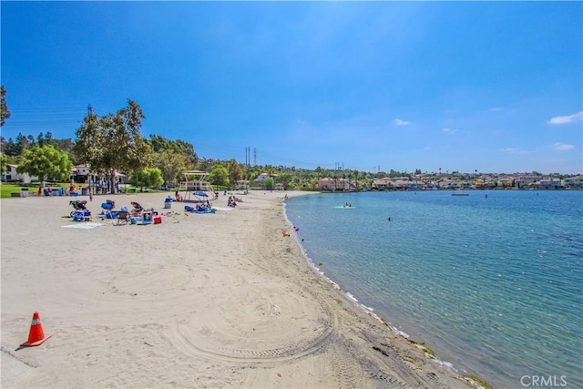 water view with a beach view