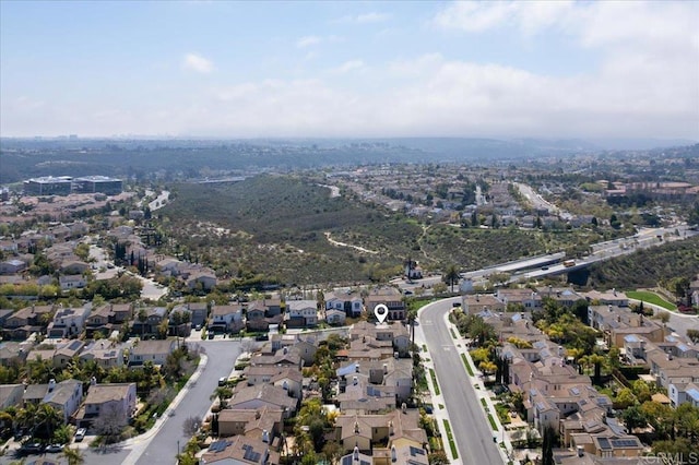 drone / aerial view featuring a residential view