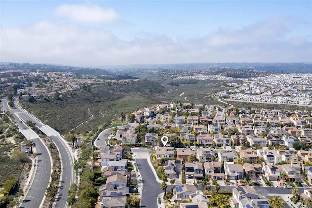 aerial view featuring a residential view