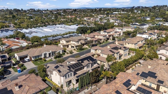 aerial view featuring a residential view