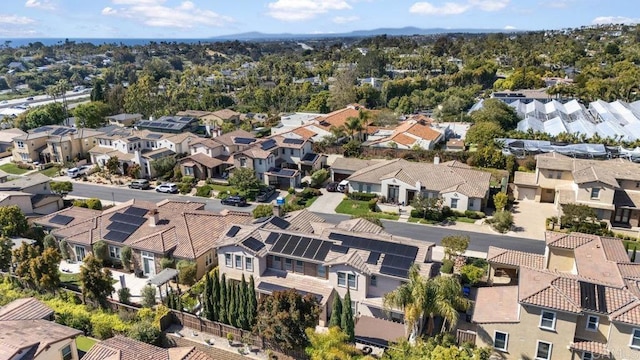 bird's eye view with a residential view