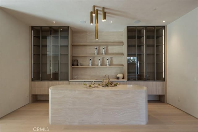 17177 Adlon Rd, Encino, CA 91436 - bar with light wood-style flooring