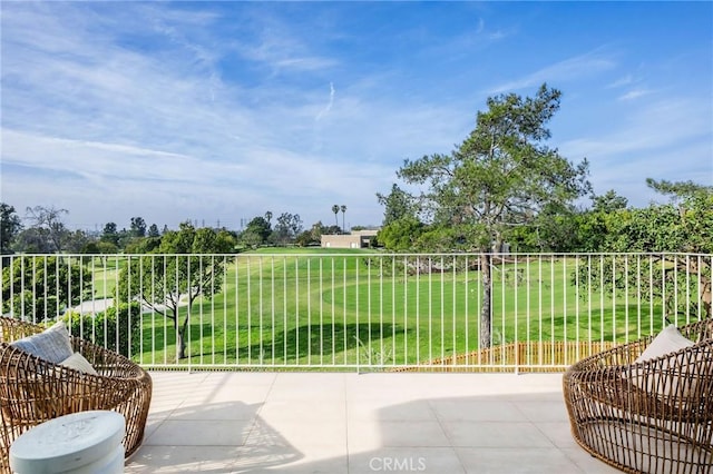 balcony featuring a patio