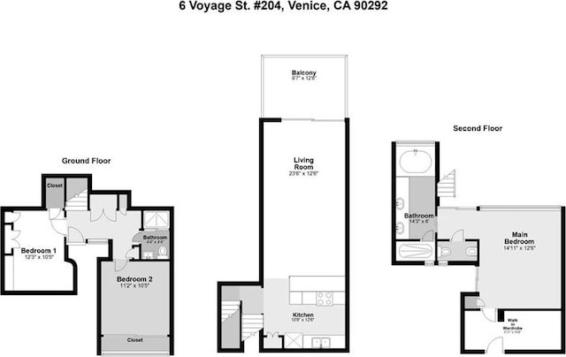 6 Voyage St Unit 204, Marina Del Rey, CA 90292 - home floor plan